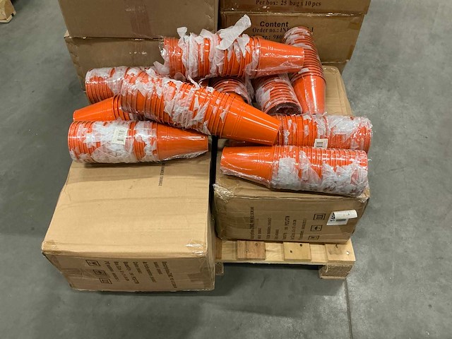 Partij zinc pot h12,5cm without handle, orange (600x) - afbeelding 4 van  6