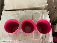 Partij zinc potten h12,5cm fuchsia (4000x) - afbeelding 1 van  4