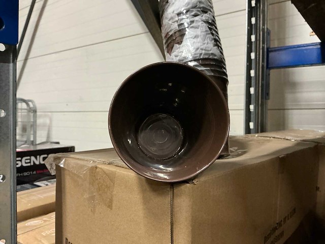 Partij zinc potten h12,5cm without handle brown (2000x) - afbeelding 3 van  6