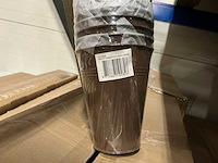 Partij zinc potten h12,5cm without handle brown (2000x) - afbeelding 4 van  6