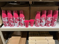 Partij zinc potten h12,5cm without handle fuchsia (960x) - afbeelding 1 van  6