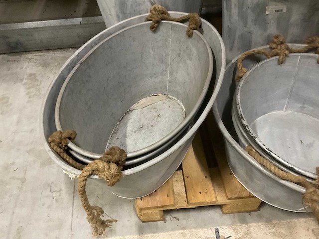 Partij zinken emmers - afbeelding 5 van  7