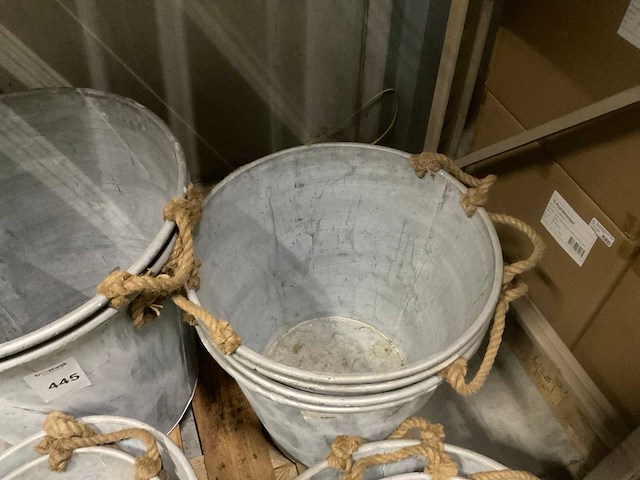 Partij zinken emmers - afbeelding 6 van  7