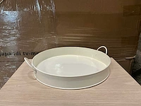 Partij zinken schalen ø26&29,5xh4&6cm (544x)