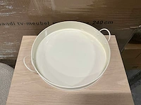 Partij zinken schalen ø26&29,5xh4&6cm (544x) - afbeelding 3 van  6