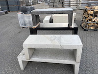 Partij zitbanken beton (5x) - afbeelding 1 van  1