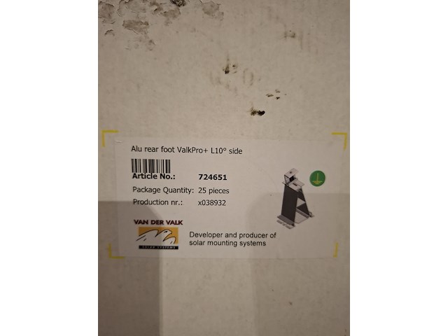 Partij zonnepaneel bevestigingsmateriaal , en toebehoren - afbeelding 10 van  14