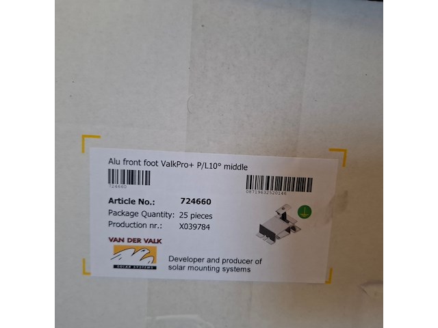 Partij zonnepaneel bevestigingsmateriaal o.a. van der valk - afbeelding 38 van  52
