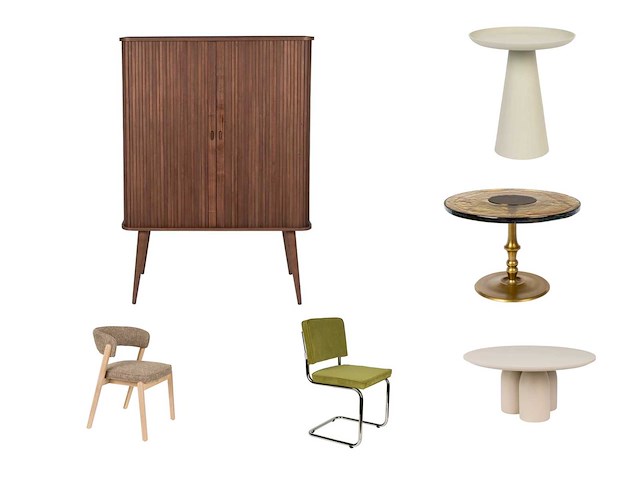 Partij zuiver & dutchbone meubilair - afbeelding 1 van  15