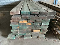 Partij zwaar houten balkhout – 207 stuks – ca. 20,6 m³ – lengtes tot 5,9 m - afbeelding 3 van  10