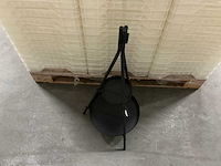 Partij zwarte etagères h79,5cm (12x) - afbeelding 2 van  4