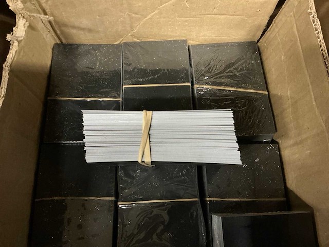 Partij zwarte prijskaarten 12x8cm (3400x) - afbeelding 2 van  4