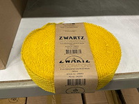 Partij zwartz 5cm decorative jute 8120 40mr yellow (57x) - afbeelding 1 van  1