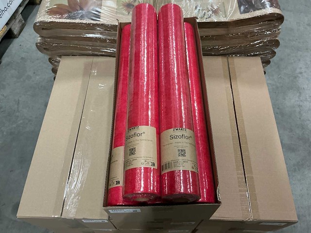 Partij zwartz sizoflor 60cm 25mr bright red (44x) - afbeelding 1 van  3
