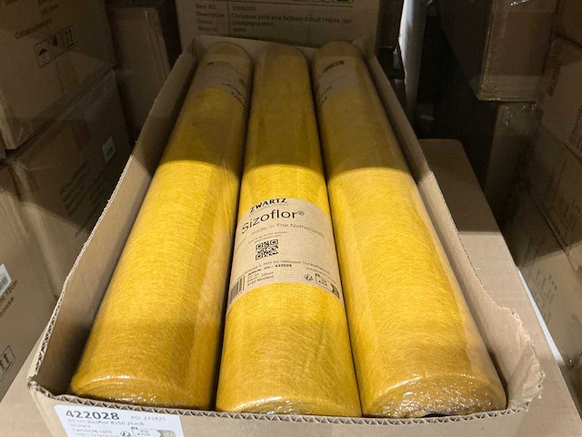 Partij zwartz sizoflor 60cm 25mr mustard (18x) - afbeelding 1 van  4