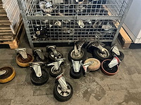 Partij (zwenk)wielen in diverse maten circa 50 stuks - afbeelding 1 van  6