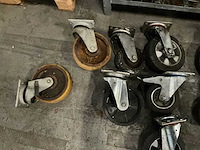 Partij (zwenk)wielen in diverse maten circa 50 stuks - afbeelding 3 van  6