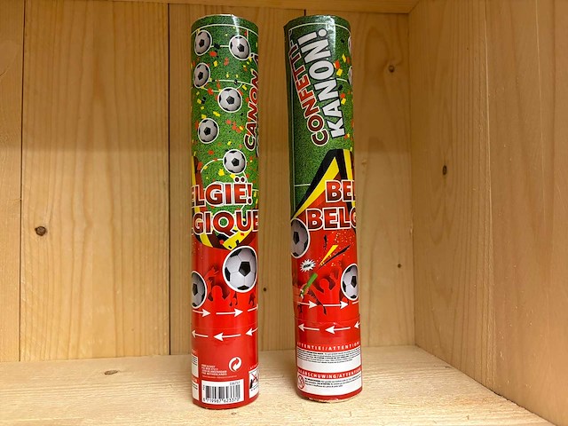 Party popper belgie (800x) - afbeelding 1 van  1