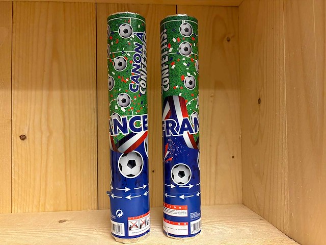 Party popper frankrijk (800x) - afbeelding 1 van  1