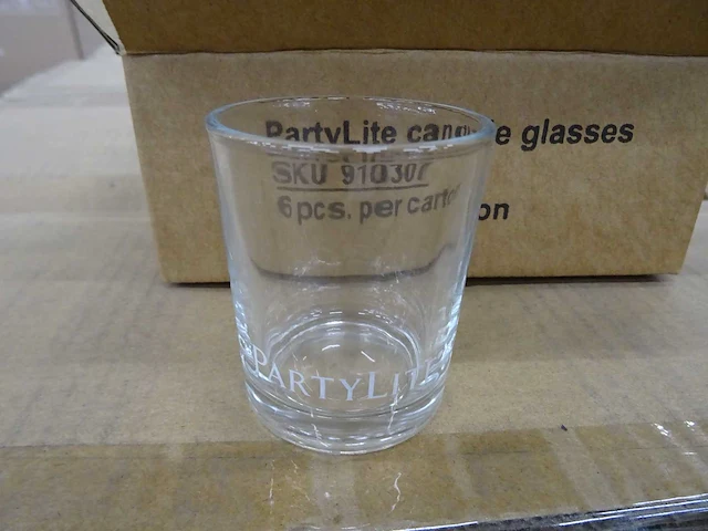 Partylite - 910307 - votive holder clear 6pc (144x) - afbeelding 1 van  3