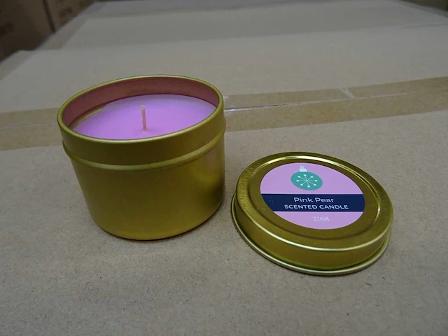 Partylite - ct2168b - pink pear candle tins (960x) - afbeelding 1 van  4