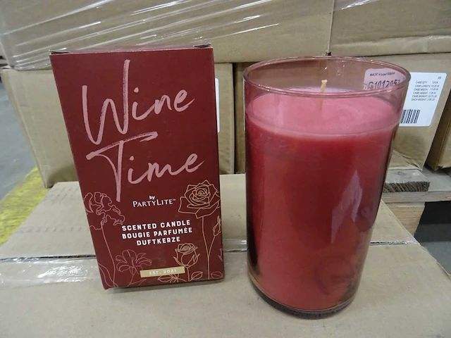 Partylite - g1012053 - partylite rose all day jar candle (120x) - afbeelding 1 van  4
