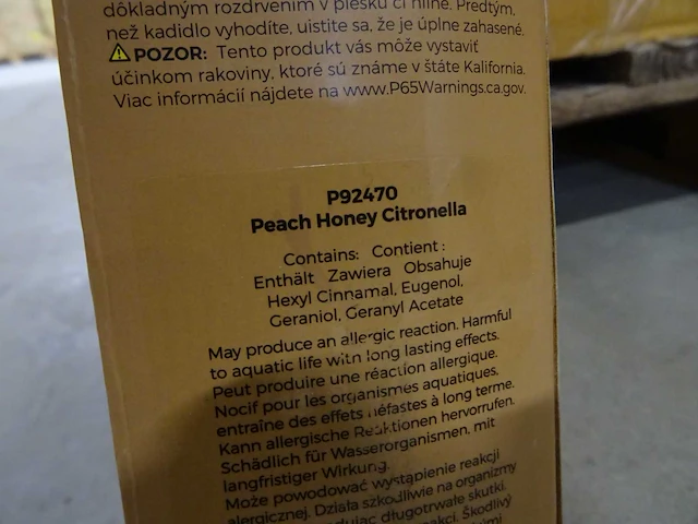 Partylite - p92470 - peach honey citronella garden incense - set (576x) - afbeelding 2 van  4