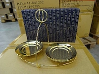 Partylite - p92785 - gold mix & mingle double jar display stand (144x) - afbeelding 1 van  4
