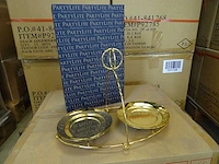 Partylite - p92785 - gold mix & mingle double jar display stand (144x)