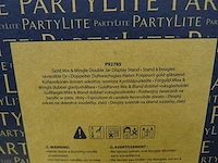 Partylite - p92785 - gold mix & mingle double jar display stand (144x) - afbeelding 2 van  4