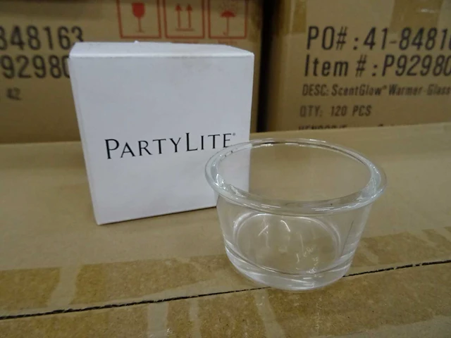 Partylite - p92980d - scentglow warmer - replacement glass dish (600x) - afbeelding 1 van  2