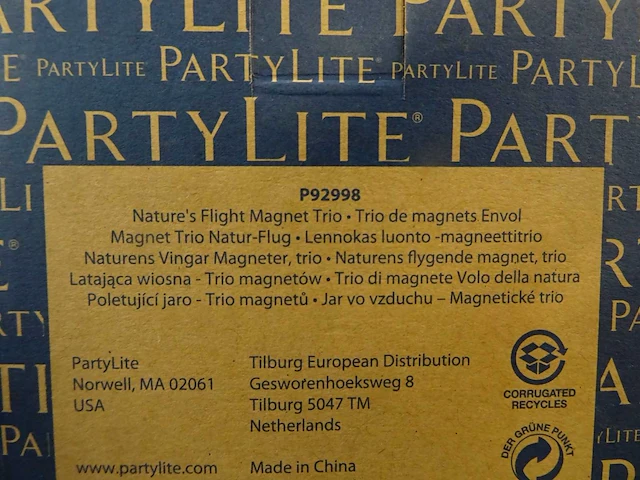 Partylite - p92998 - nature's flight magnet trio set (1584x) - afbeelding 2 van  3