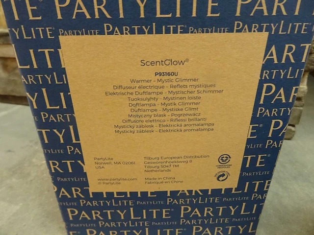 Partylite - p93160u - scentglow warmer mystic glimmer (210x) - afbeelding 2 van  4
