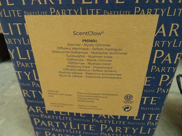 Partylite - p93160u - scentglow warmer mystic glimmer (42x) - afbeelding 2 van  3