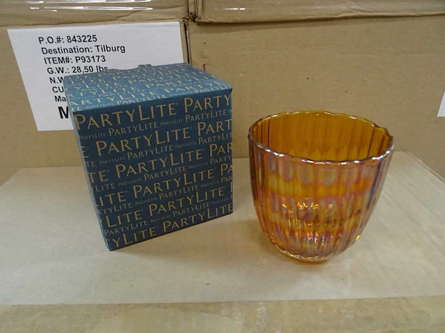 Partylite - p93173 - amber lights tealight holder (720x) - afbeelding 1 van  5