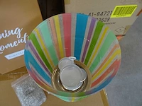 Partylite - p93628 - sugared stripes hurricane (64x) - afbeelding 2 van  6