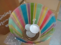 Partylite - p93628 - sugared stripes hurricane (64x) - afbeelding 2 van  6