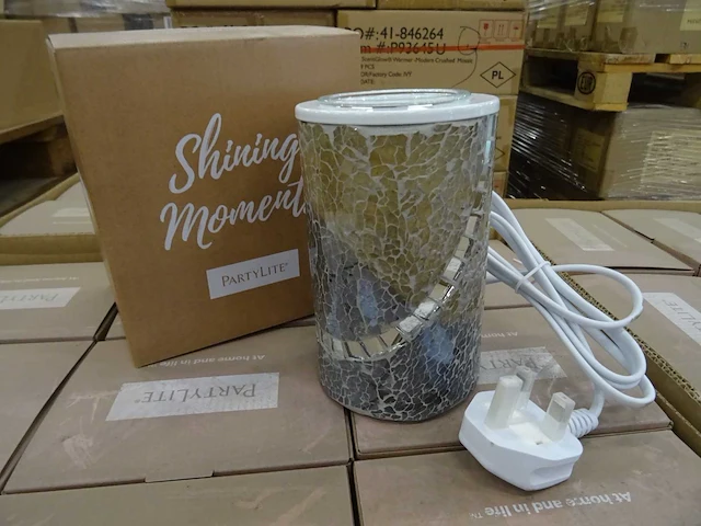 Partylite - p93645u - modern crushed mosaic electric wax melt warmer (135x) - afbeelding 1 van  3