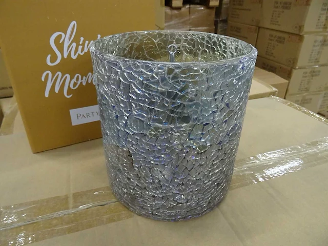 Partylite - p93762 - opaline mosaic hurricane (180x) - afbeelding 1 van  5