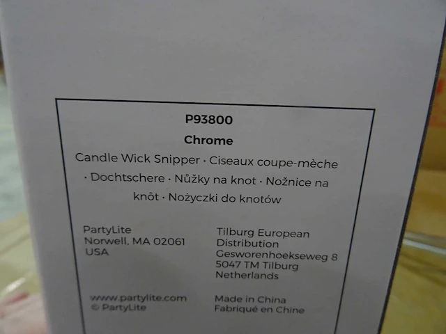 Partylite - p93800 - chrome candle wick snipper (1386x) - afbeelding 2 van  5