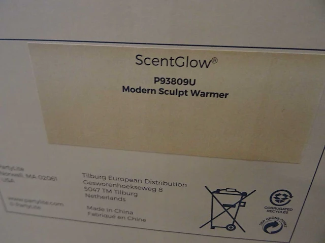 Partylite - p93809u - scentglow warmer modern sculpt (48x) - afbeelding 3 van  5