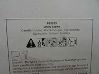 Partylite - p93835 - unity marble stone candle holder (216x) - afbeelding 2 van  4