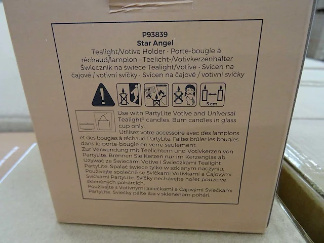 Partylite - p93839 - star angel tealight/votive holder (180x) - afbeelding 2 van  3