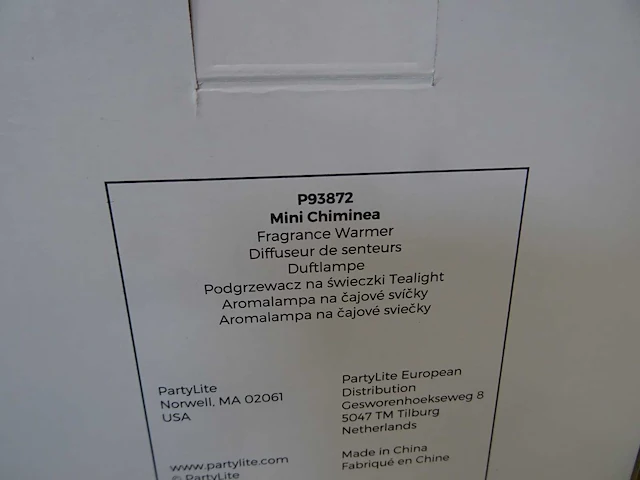 Partylite - p93872 - mini chiminea fragrance warmer (216x) - afbeelding 3 van  5