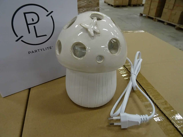 Partylite - p93892e - scentglow warmer magnificent mushroom (216x) - afbeelding 2 van  6