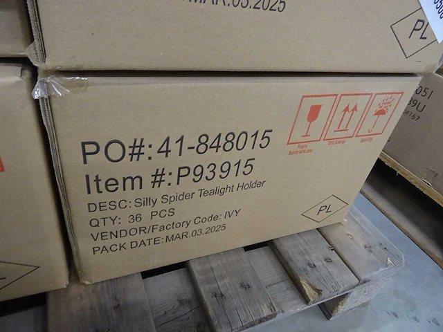 Partylite - p93915 - silly spider tealight holder (72x) - afbeelding 3 van  3