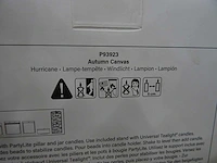 Partylite - p93923 - autumn canvas hurricane (112x) - afbeelding 4 van  6