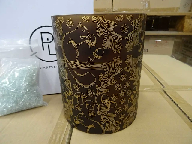 Partylite - p93923 - autumn canvas hurricane (80x) - afbeelding 2 van  7
