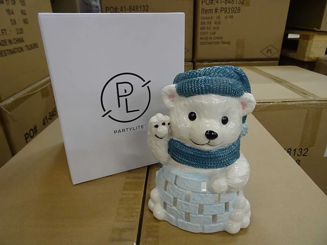 Partylite - p93928 - snowball polar bear tealight holder (36x) - afbeelding 1 van  4