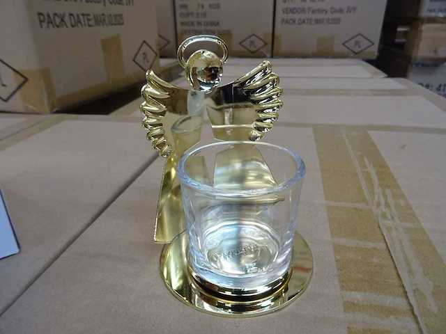Partylite - p93969 - golden star angel tealight/votive holder (288x) - afbeelding 2 van  4